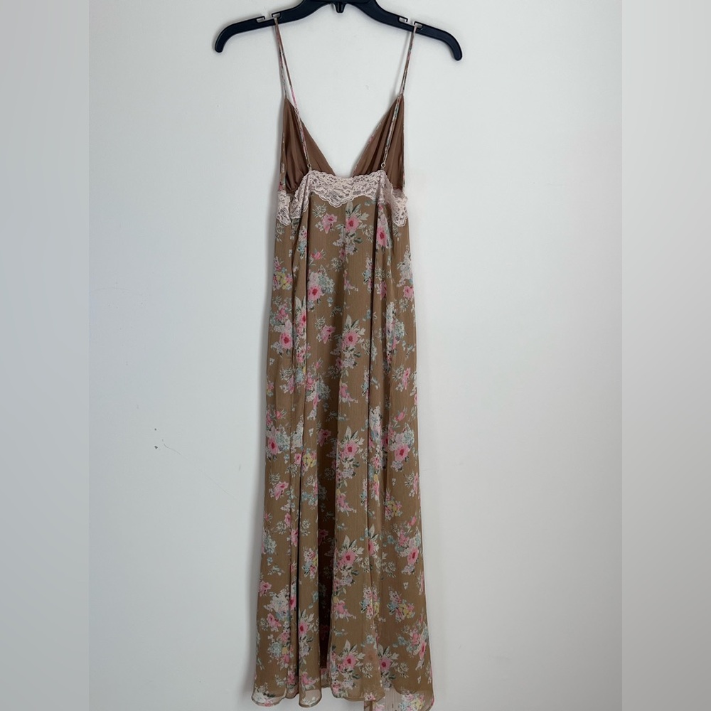 Zara Lace Floral Maxi‎ Dress Romantic Size XS Fairy - Picture 10 of 12